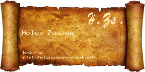 Holcz Zsuzsa névjegykártya